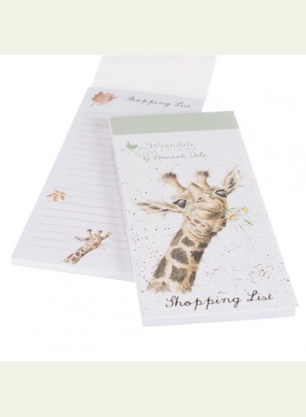 WD boodschappenlijst magneet "Flowers" giraffe